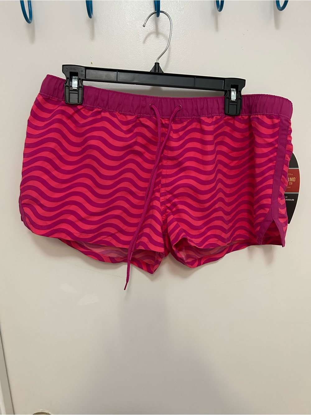 Mossimo Supply Co. Pink and Magenta Wave-Stripe Shorts